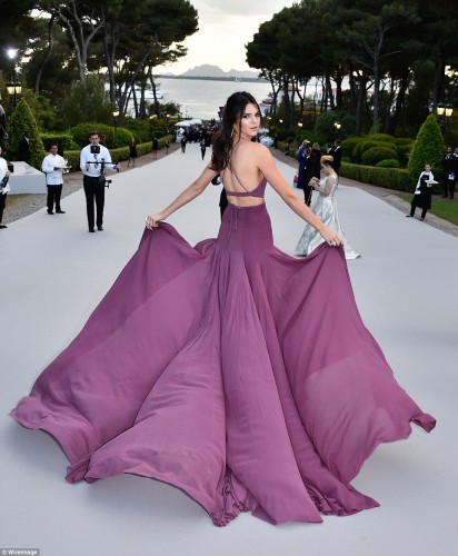 kendall jenner purple dress